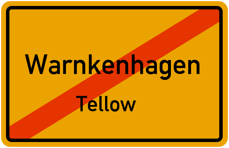 Ortsschild Warnkenhagen