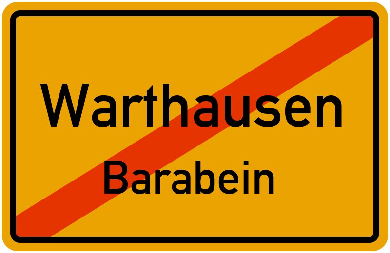 Ortsschild Warthausen