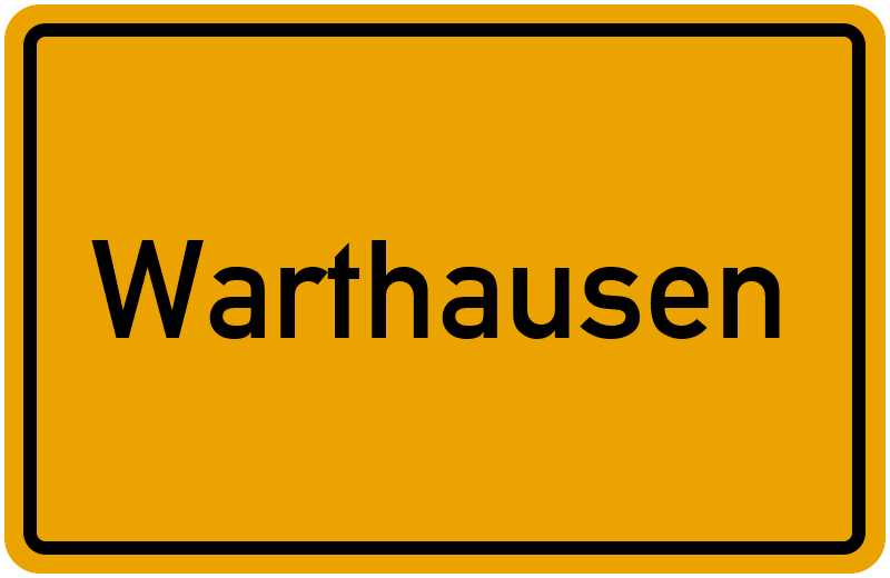 Ortsschild Warthausen