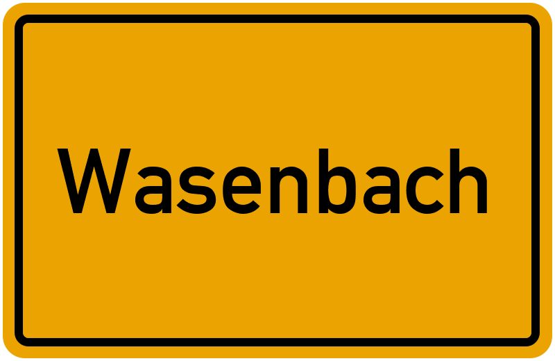 Ortsschild Wasenbach