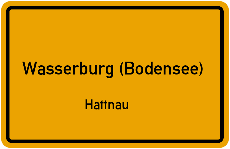Ortsschild Wasserburg (Bodensee)