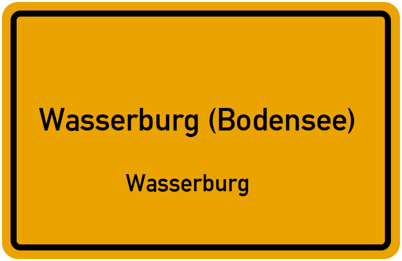 Ortsschild Wasserburg (Bodensee)
