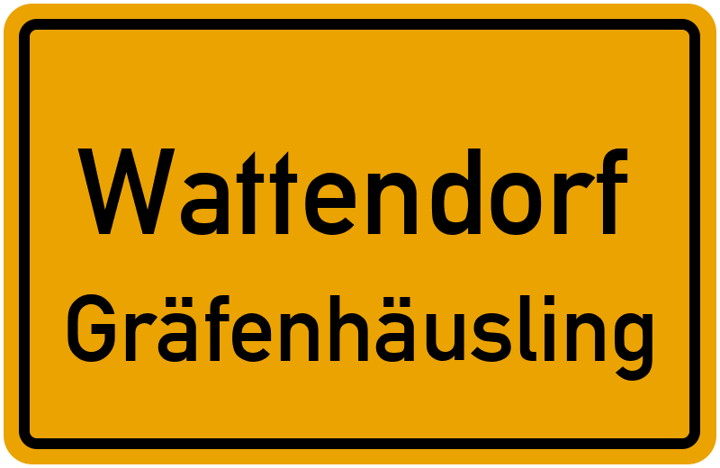 Ortsschild Wattendorf