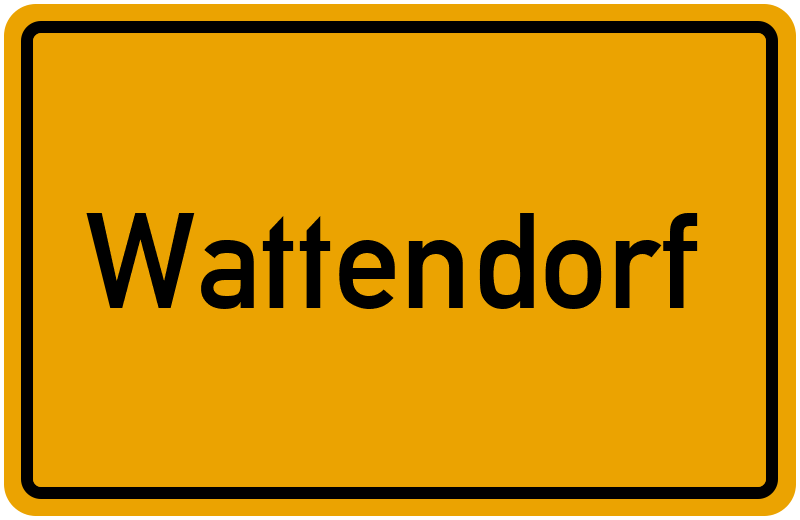 Ortsschild Wattendorf