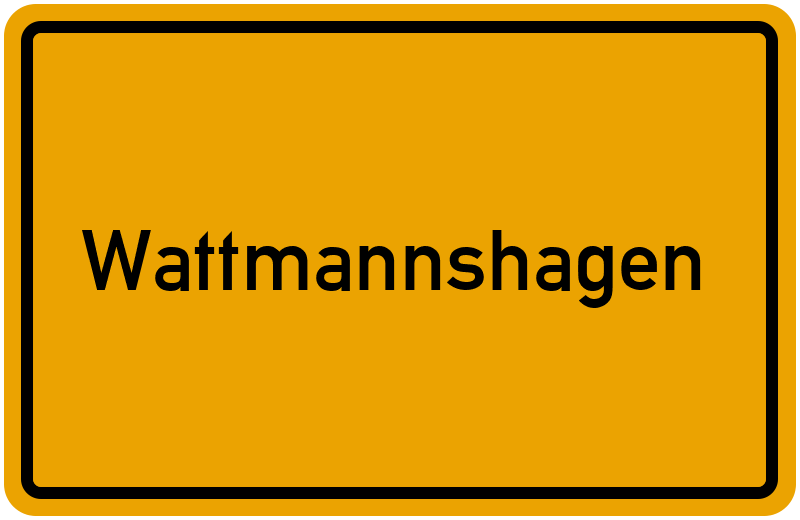 Ortsschild Wattmannshagen