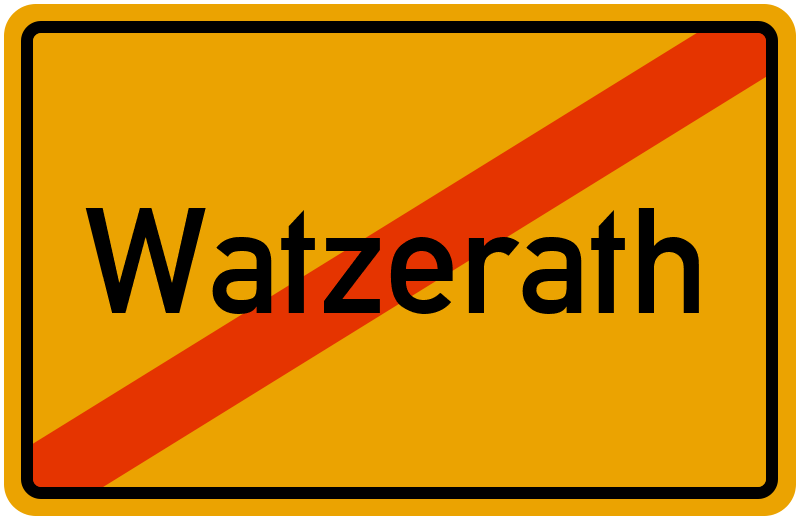 Ortsschild Watzerath
