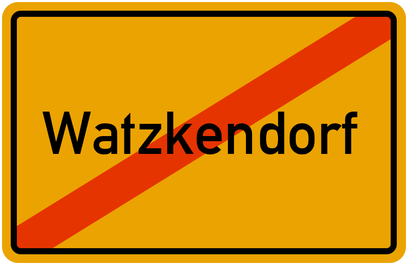 Ortsschild Watzkendorf