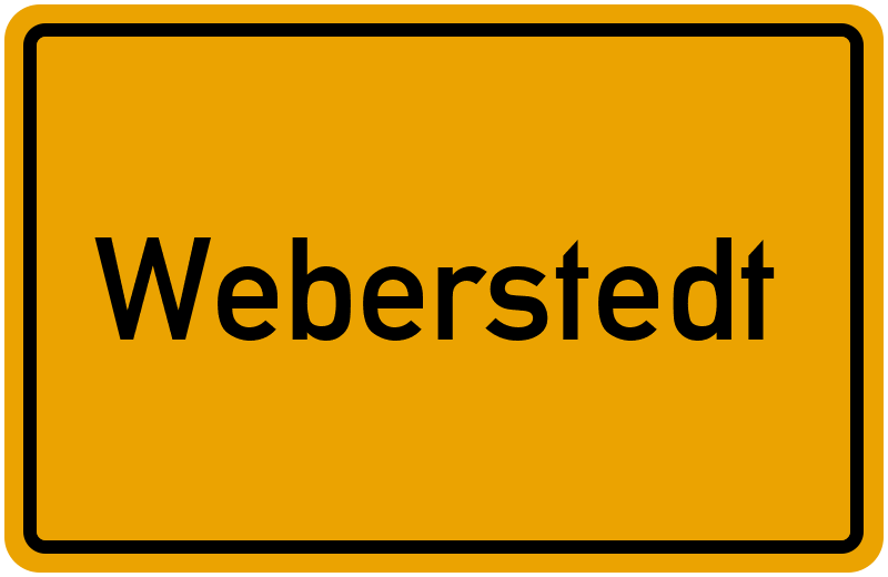 Ortsschild Weberstedt