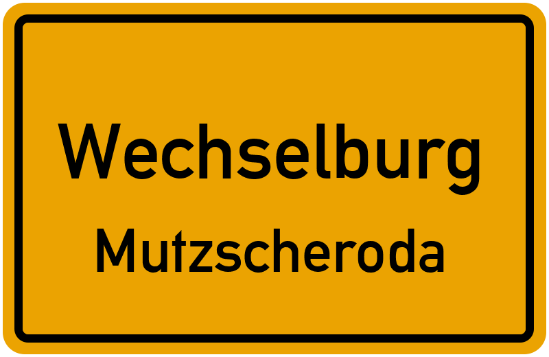Ortsschild Wechselburg