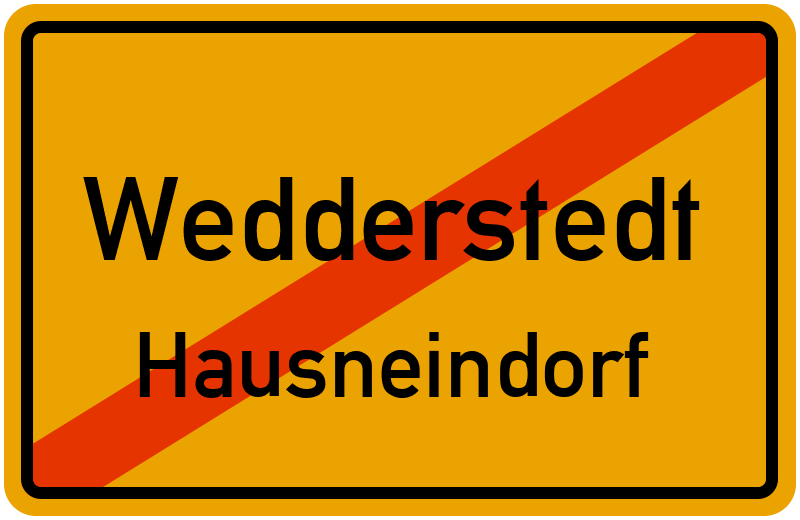 Ortsschild Wedderstedt
