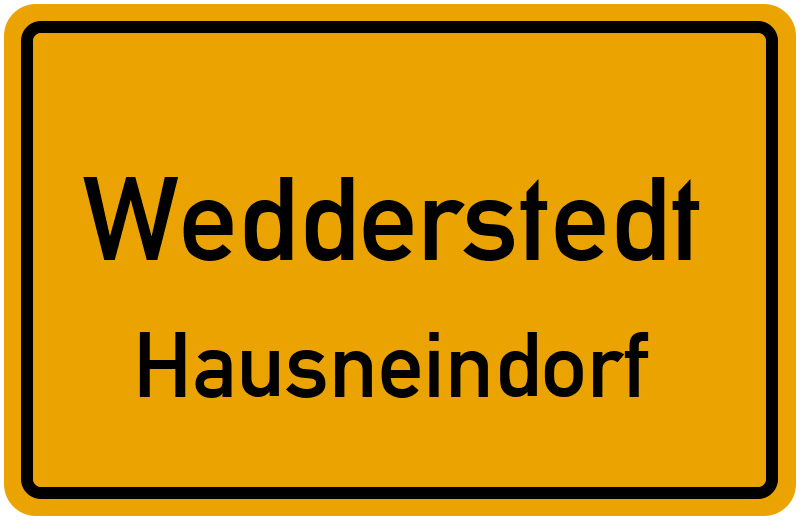 Ortsschild Wedderstedt