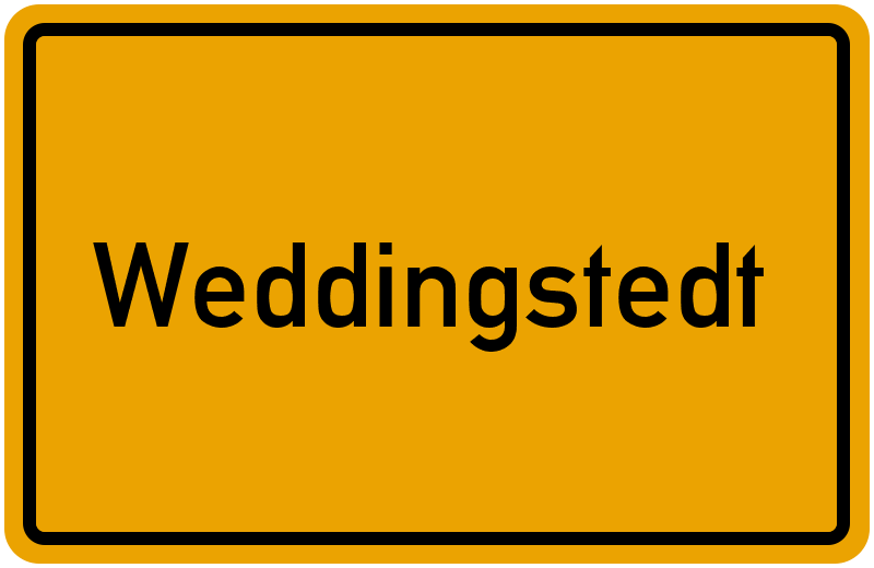 Ortsschild Weddingstedt