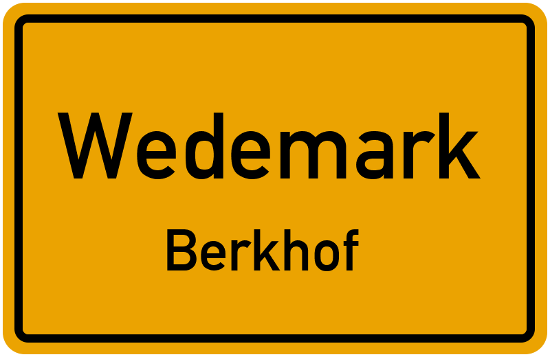 Ortsschild Wedemark