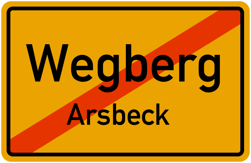 Ortsschild Wegberg