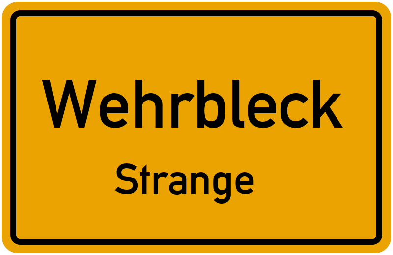 Ortsschild Wehrbleck