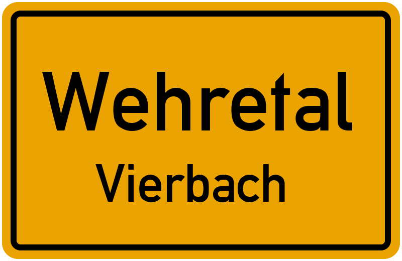 Ortsschild Wehretal