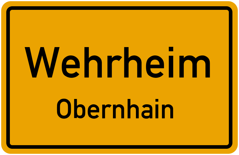 Ortsschild Wehrheim