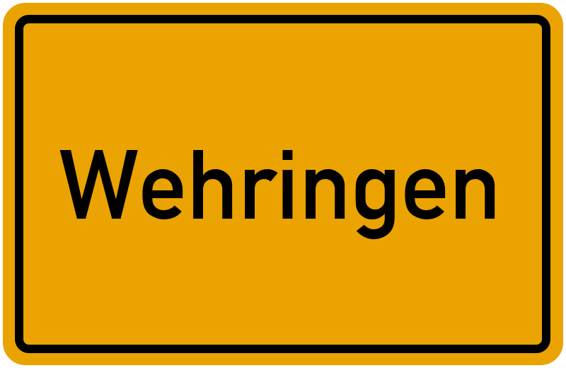 Ortsschild Wehringen