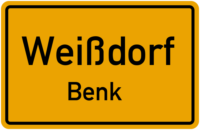 Ortsschild Weißdorf