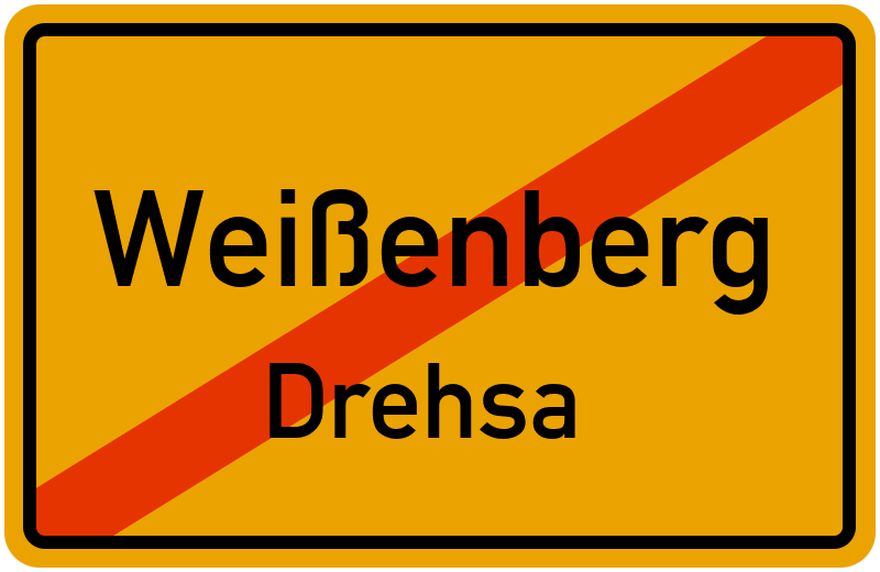Ortsschild Weißenberg