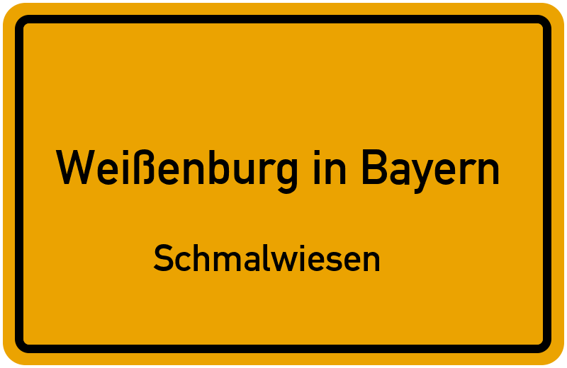 Ortsschild Weißenburg in Bayern