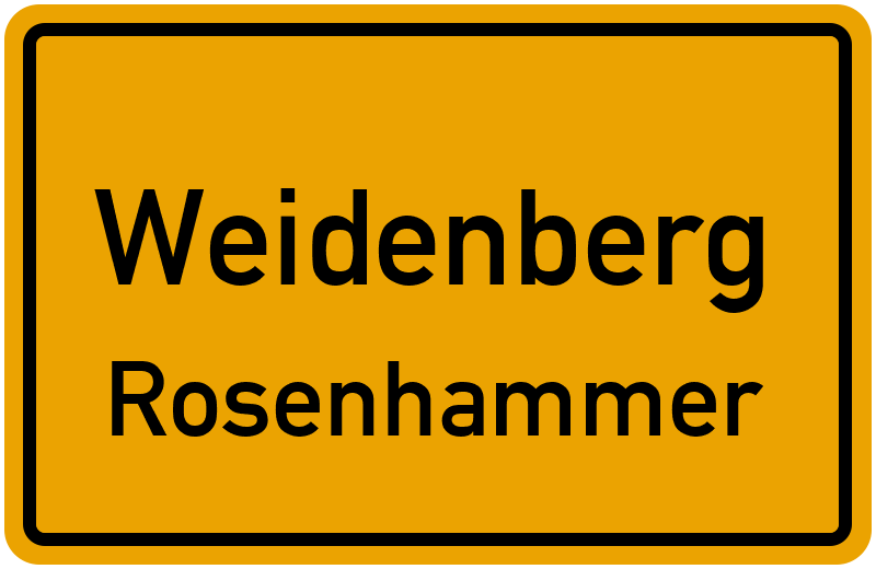 Ortsschild Weidenberg