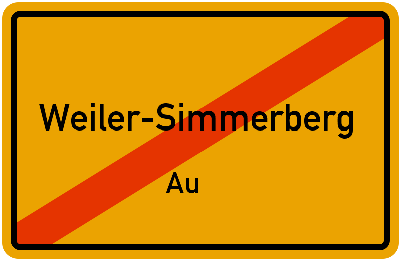 Ortsschild Weiler-Simmerberg