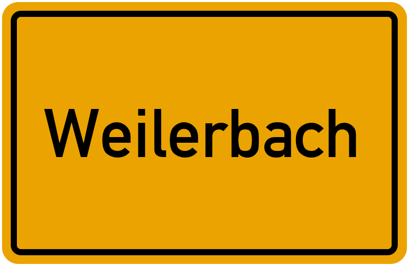 Ortsschild Weilerbach