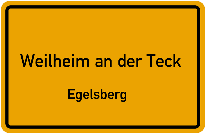 Ortsschild Weilheim an der Teck