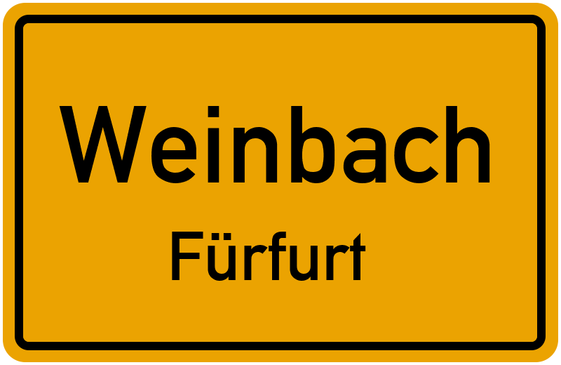 Ortsschild Weinbach