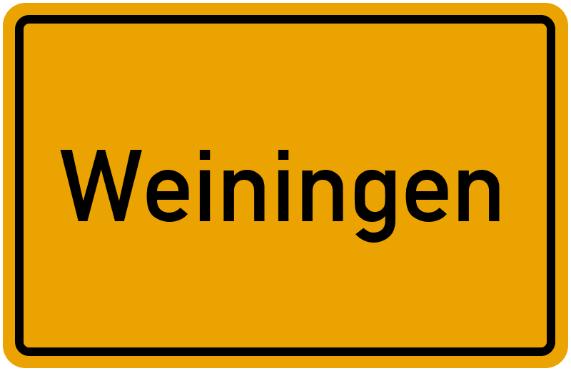 Ortsschild Weiningen
