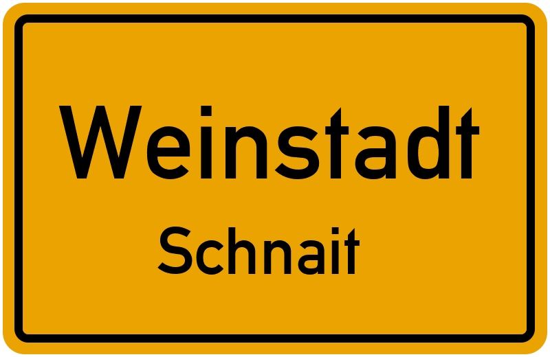 Ortsschild Weinstadt