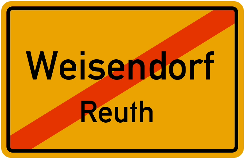 Ortsschild Weisendorf