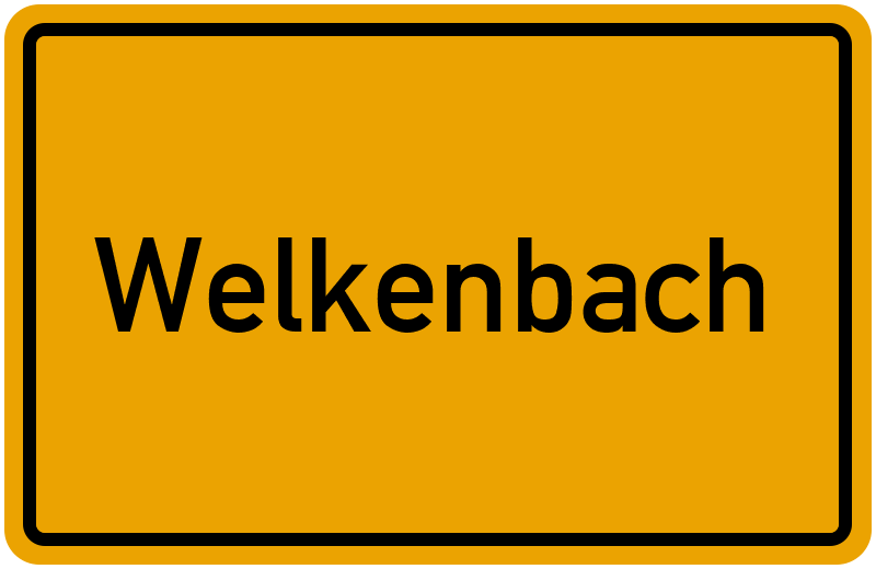 Ortsschild Welkenbach