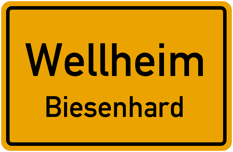 Ortsschild Wellheim