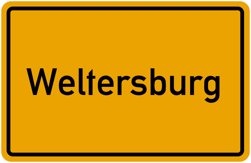Ortsschild Weltersburg