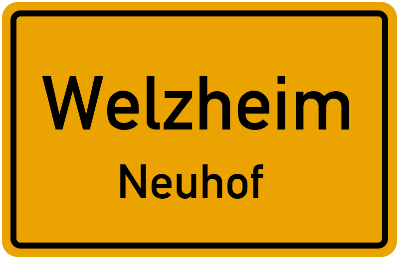 Ortsschild Welzheim