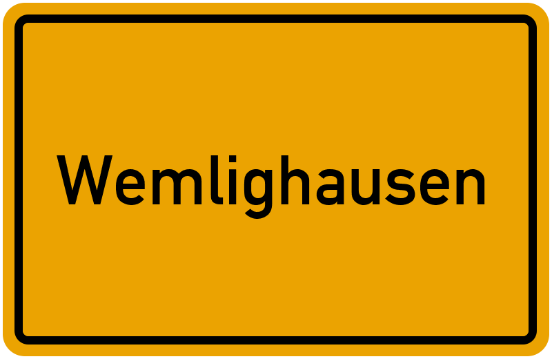 Ortsschild Wemlighausen