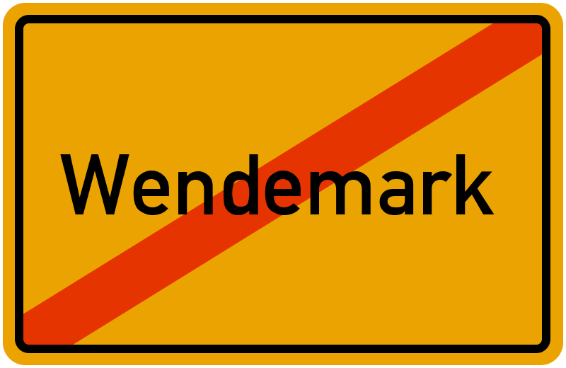 Ortsschild Wendemark