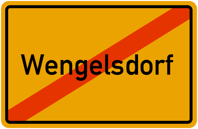 Ortsschild Wengelsdorf
