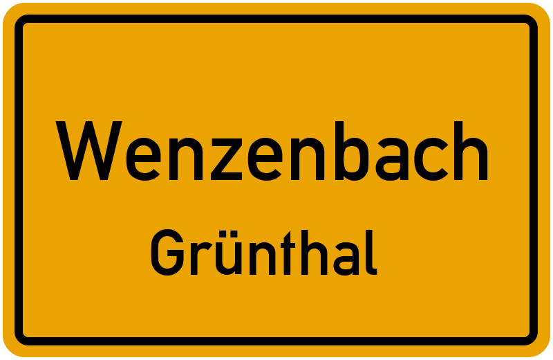 Ortsschild Wenzenbach