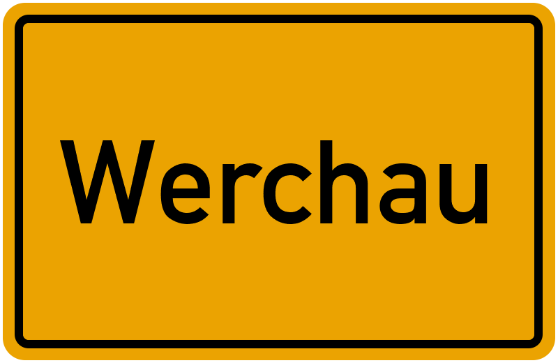 Ortsschild Werchau
