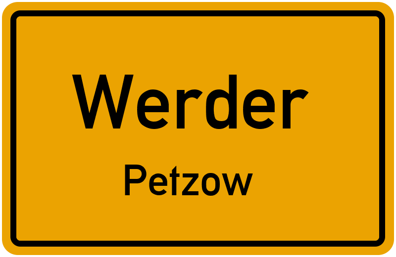 Ortsschild Werder