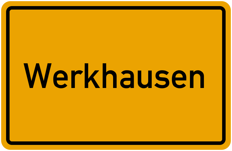Ortsschild Werkhausen