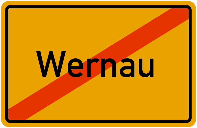 Ortsschild Wernau