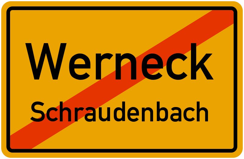 Ortsschild Werneck