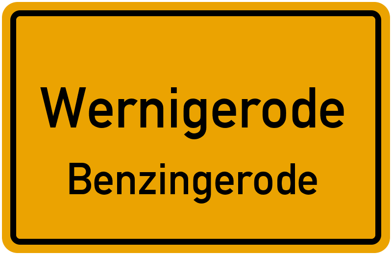 Ortsschild Wernigerode