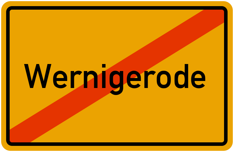 Ortsschild Wernigerode