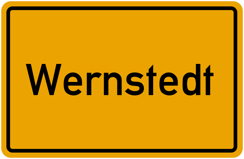 Ortsschild Wernstedt