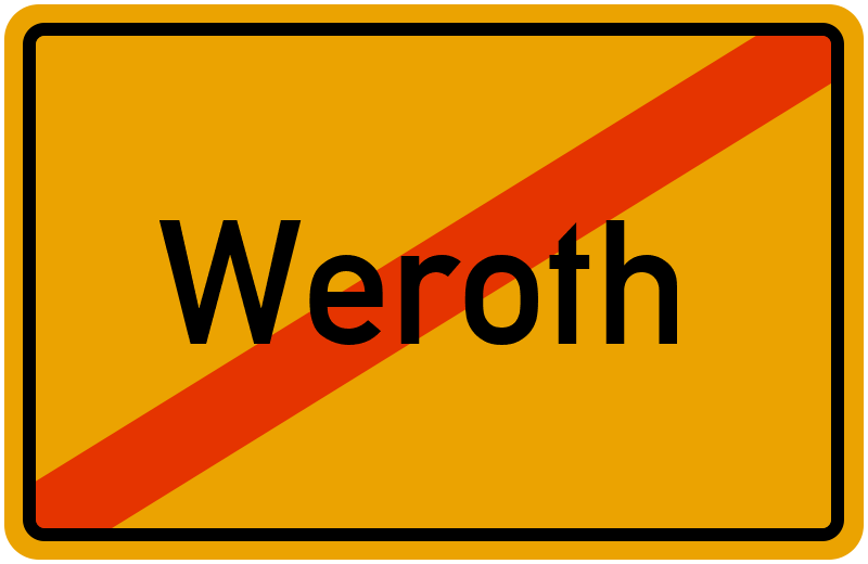 Ortsschild Weroth